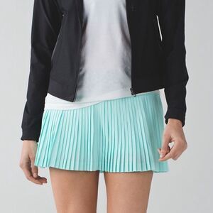 NWOT Lululemon Pleat To Street Skirt 11 Tranquil Blue / Ace Spot Womens 2